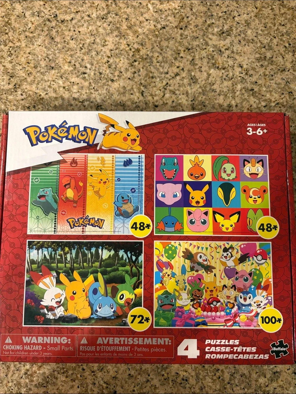 Pokémon Puzzle Bundle - different puzzles and sizes. Ages 3+